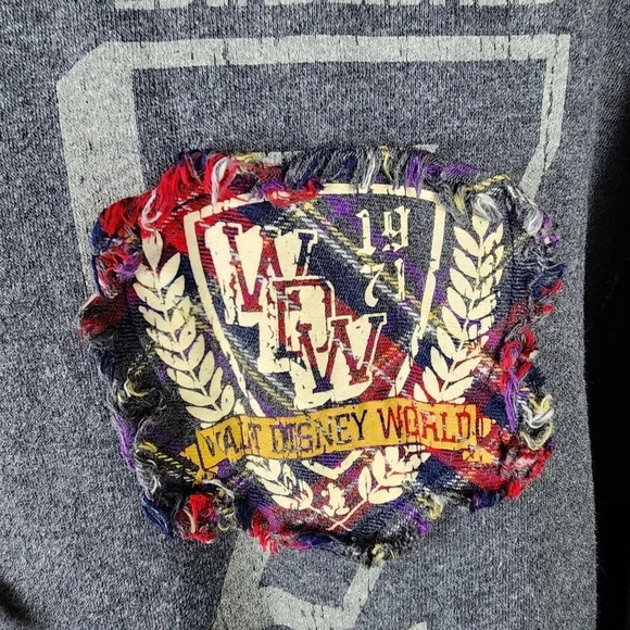 Disneyland Resort WDW Mickey Mouse Full Zip Front  Hoodie Gray XXL Embroidered - Picture 4 of 14